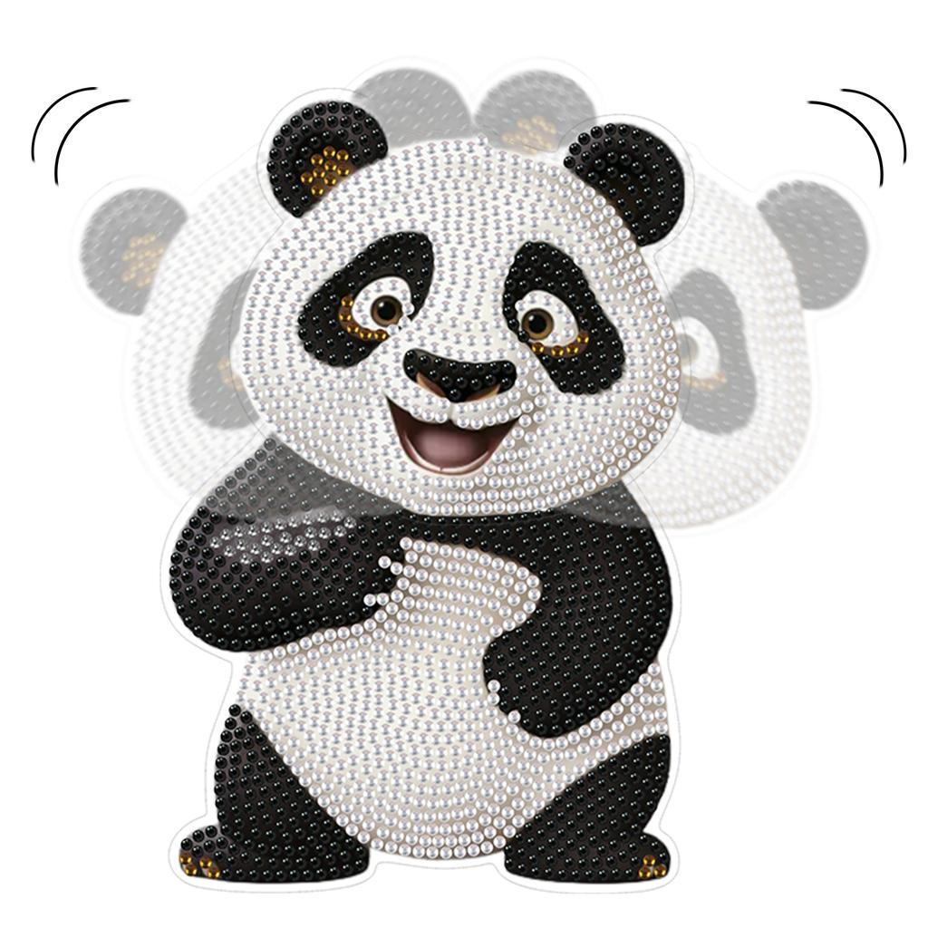 Acrylic Shaking Head Table Top Diamond Painting Ornament Kits Battery Powered Desktop Diamond Art Kits Bedroom Table Decoration