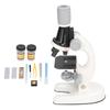 Kids Microscope Kit LED 1200X Microscope with Specimen Slides Science Educational Toy Birthday Gift White