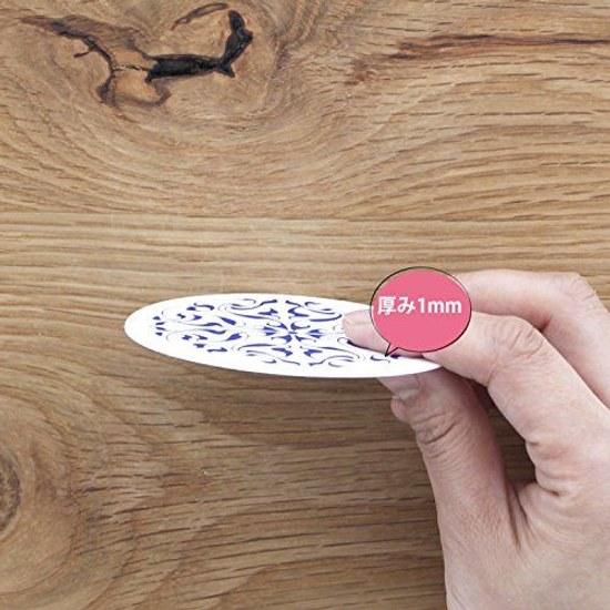 Daikoku Kogyo Paper Coaster Ivy Pattern Japan (100 Pieces) PKCF7001