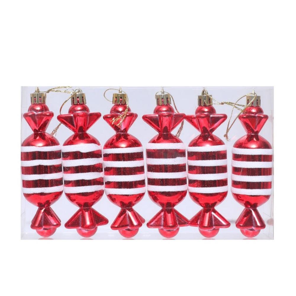 Lollipop Ornament Easy To Hang Christmas Ball Ornaments Holiday Hanging Decor Unique Candy Cane Pendant For New Year Celebration