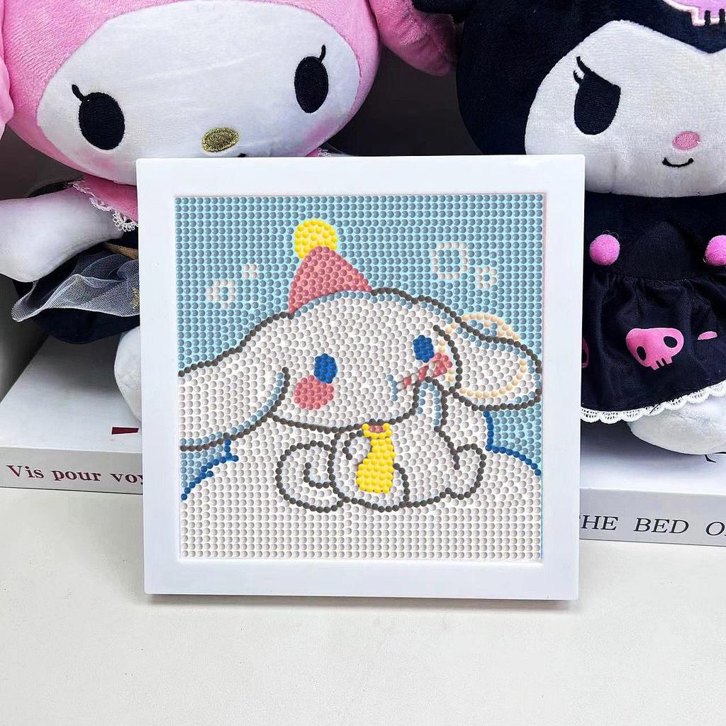 Sanrio Children's Diamond Painting with Frame Stickers - DIY Handmade Gift Set