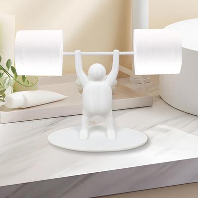 Funny Weightlifting Toilet Paper Holder Unique Quirkys 3d Printed Villain Hand Toilet Paper Holder For Bathroom Decoration