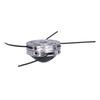 Testina per decespugliatore Alluminio Universale 4 Fili Testina per decespugliatore per 40CC Decespugliatore ad albero dritto