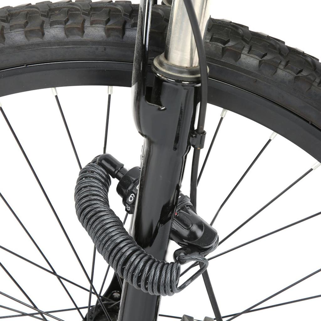 Universal Motorcycle Helmet Lock & Cable Code Combination PIN Locking Carabiner Black