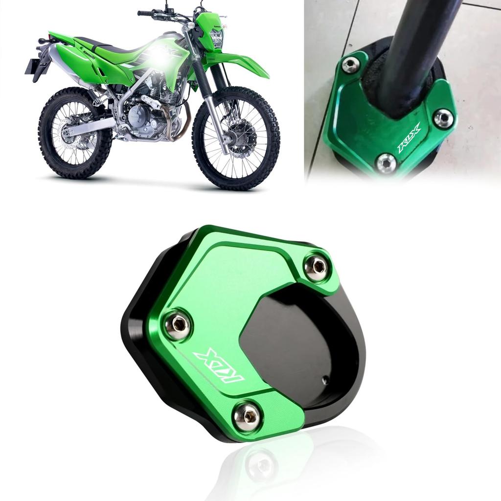 Fits DOMOPAY For KLX230 SM KLX230R KLX230S 2020 2023 2024 2025 Bracket Side Bracket Extension Amplifier Board Pad (Green)