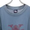 STUSSY 90s Made in USA Navy Tag Print Short sleeve T-shirt S Bluish Men's Used