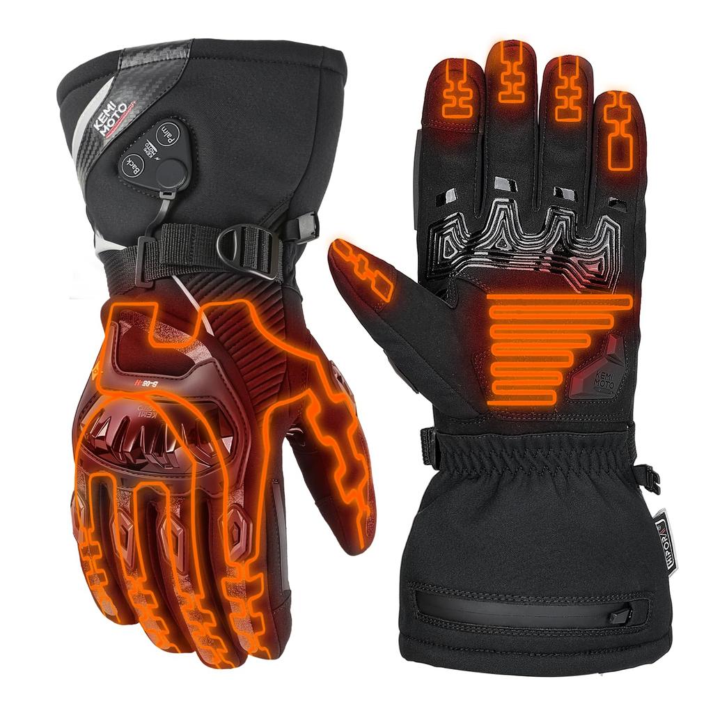 Heat Control for Ideal Heated Motorcycle Winter Independent Heating for Back of Hand and High Battery Level PSE Power 3 Temperature Shock Smartphone