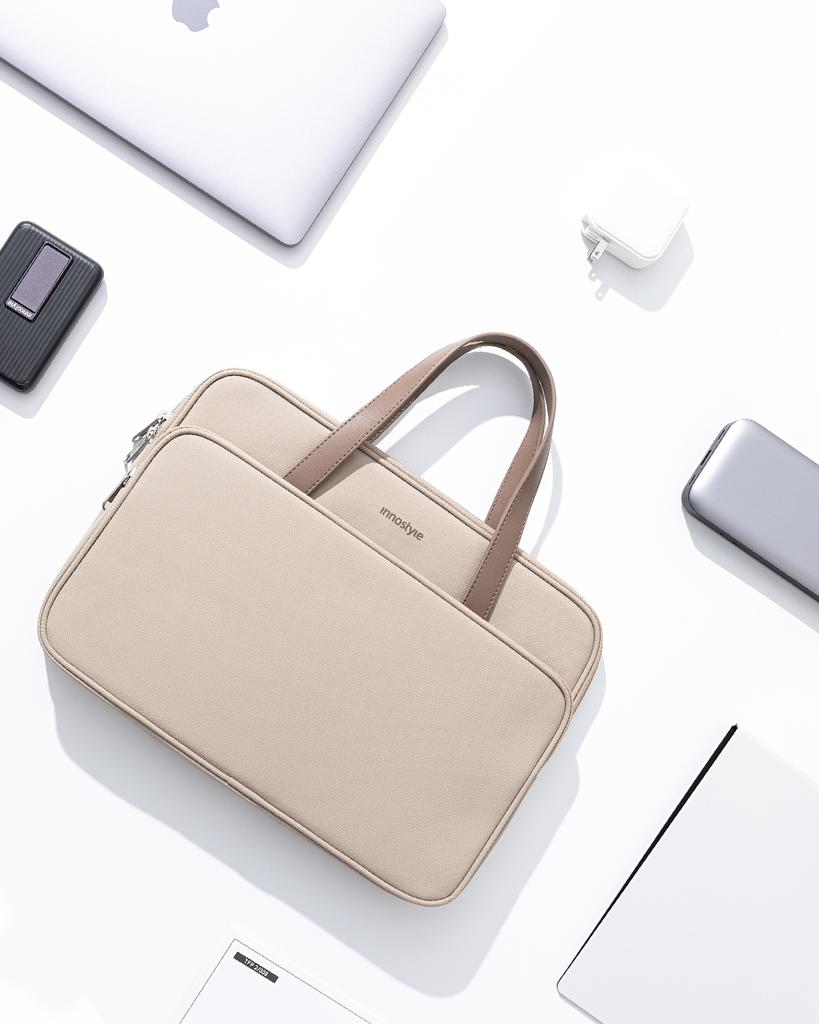 Innostyle Women's 14" Waterproof Omniprotect Pro Laptop Bag Beige