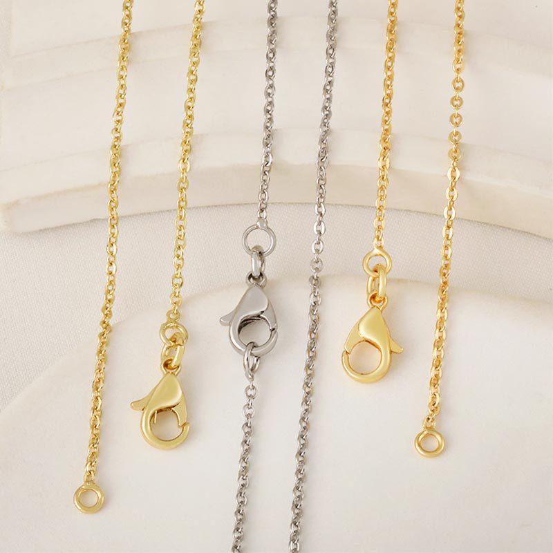 Strahlendes 18K Gold-Plated Nicht-Verblassendes Kreuz-Ketten-Halskette - Vielseitiges und Modisches Accessoire