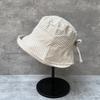 Ultra-Light And Breathable Small Plaid Crimped Bucket Hat Women'S Summer Big Brim Sunshade Sunscreen Hat Shows The Tide Of Washbasin Hat