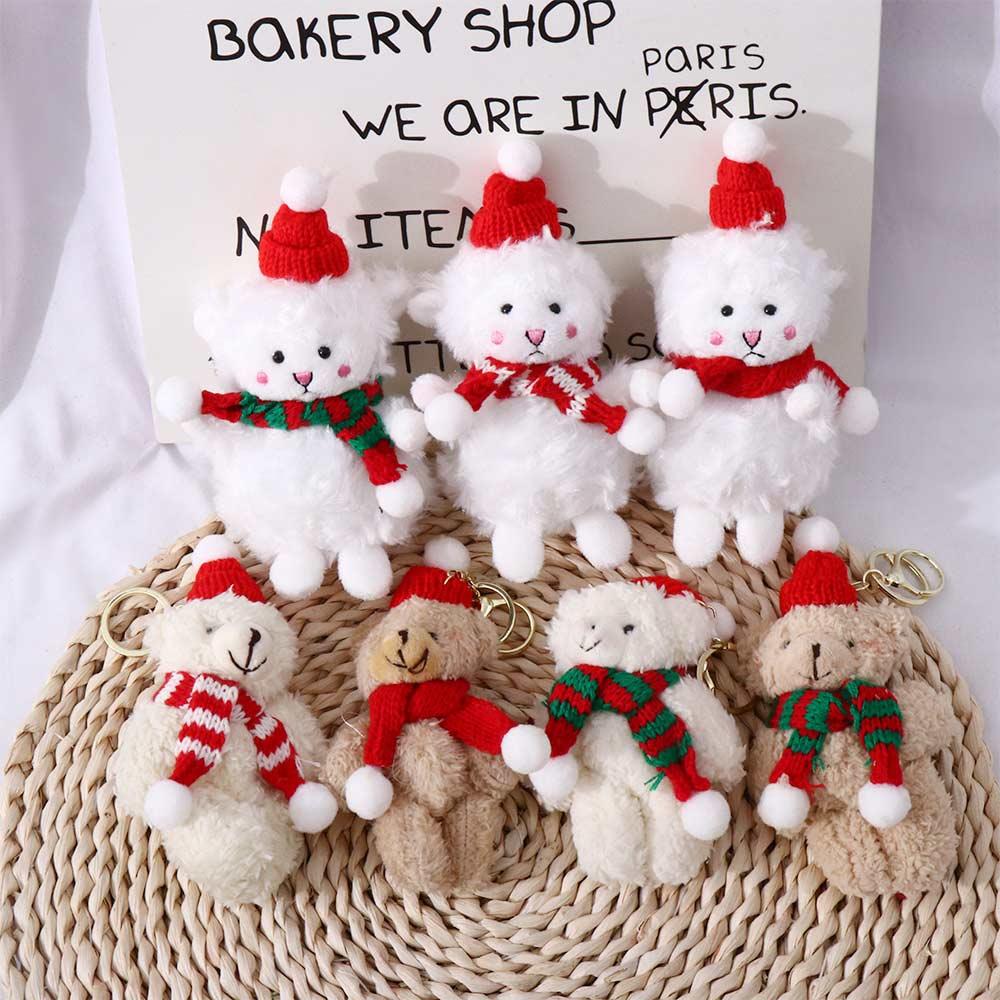 Pendant Kids Gift Mobile Phone Hanging Key Chain Car Key Ring Plush Keychain Christmas Decorations