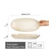 ZISIZ Nordic Style Thickened Oval Ceramic Plate