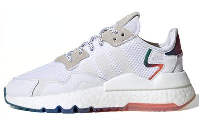 Originals Nite Jogger Cushioning Low Top Kids Lifestyle Shoes White Brown FV4544