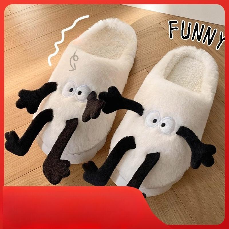 

Женские хлопковые туфли и тапочки, Нескользящие и Теплые, с Мягкой Подошвой и Плюшем Fits 41-42 белый