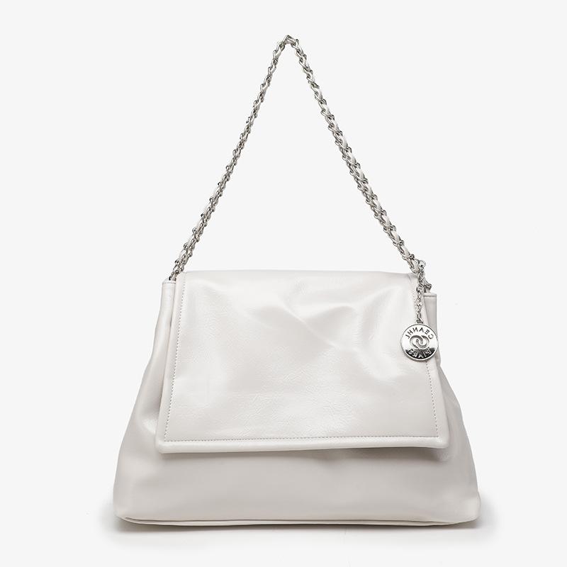 Large-capacity Chain Shoulder Bag for Women  Korean Summer New Style Fashion Commuter Underarm Bag Versatile Slant Straddle Women's Bag