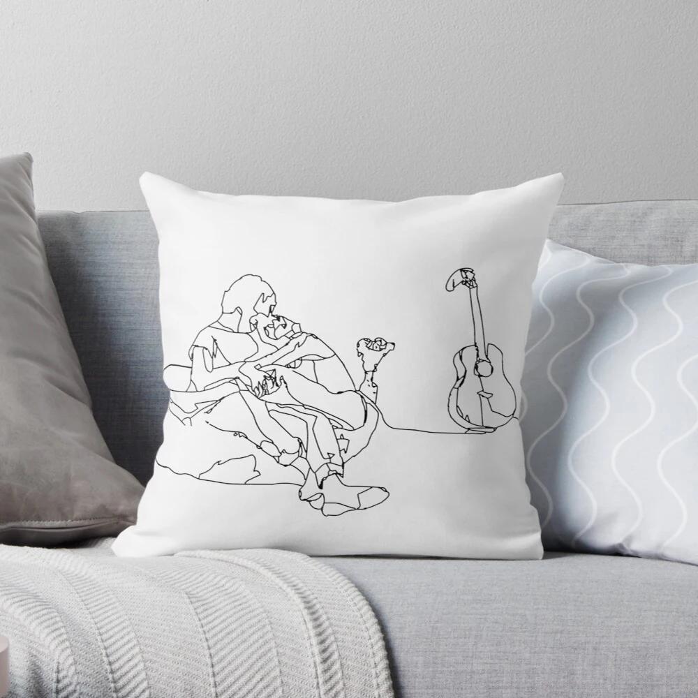 Simple Bedroom Living Room Decoration Sofa Bed Pillowcase Abstract Human Animal Flower Pattern Home  Cushion Cover