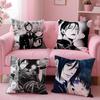 Pikpaka Anime Manga Black Butler Cushion Cover Plush Fabric Soft Double-Sided Printed Sofa Warm Winter Home Gift Pillow Cover