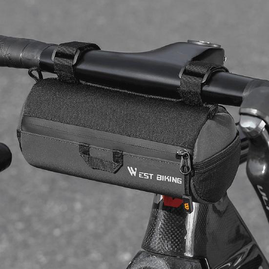 Bike Handlebar Bag Portable Multi-purpose Simple Installation Large Capacity Waterproof Storage Pouch Bicycle Frame Tube Bag
