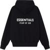 Fear of God Essentials Classic Zip-Up Hoodie Vintage Black Men Tops 192AS252071F