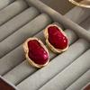 Vintage Colorful Resin Pearl Stud Earrings for Women Elegant Imitation Pearl Irregular Geometric Earrings Jewelry Gifts