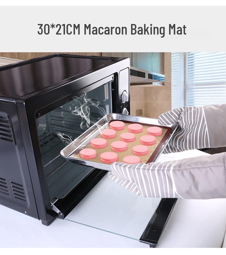 Silicone Fiberglass Kneading & Baking Mat for Cookies & Macarons
