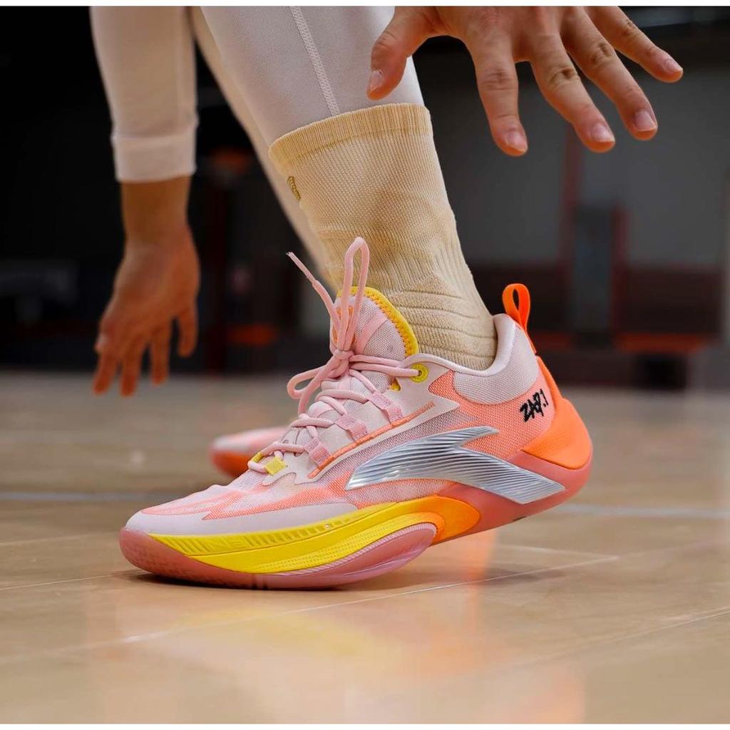 Anta Instant ZAP 1 Pink Yellow Men Sneakers 912411110Q-5