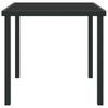 Outdoor Table Black 80 x 80 x 73 cm Metal
