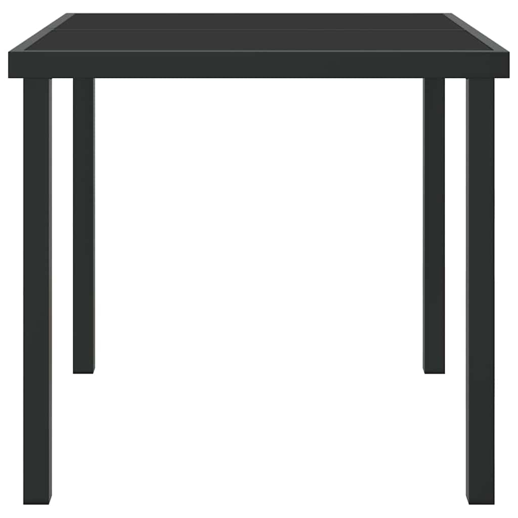 Outdoor Table Black 80 x 80 x 73 cm Metal