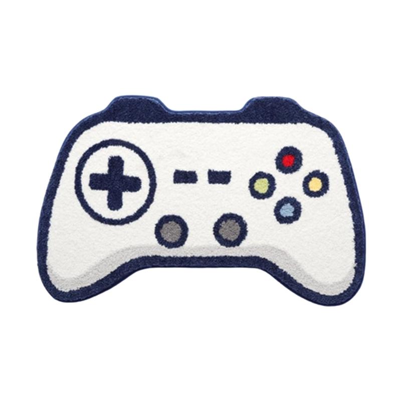 

Fun Gamepad Bath Mat Plush NonSlip Washable Rug for Kids Bathroom Decors Cool Game Controller Video Game Bath Rug белый
