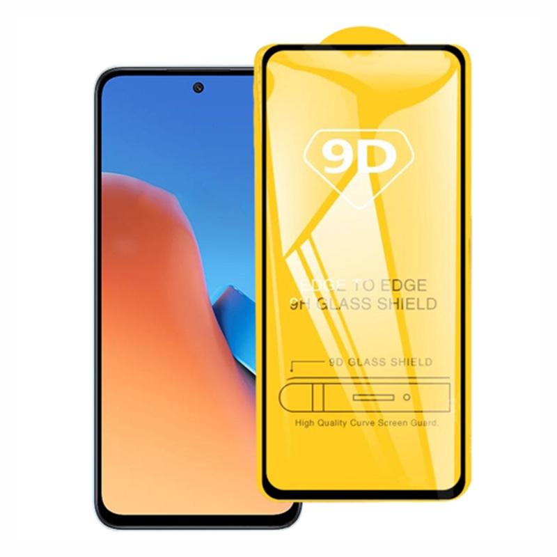 

For Xiaomi Redmi 12 4G/Redmi 12R 4G Phone Full Screen Protector Side Glue Silk Printing 9D Tempered Glass Film Type A