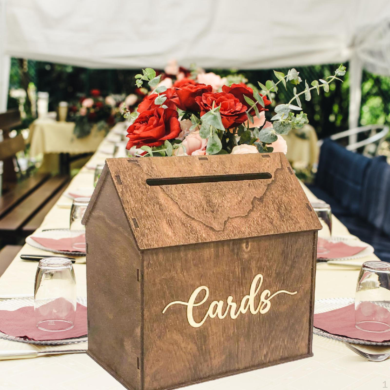 

Свадебная коробка для карточек, Коробки для конвертов, Органайзер для церемонии приема, Центральный элемент стола на годовщину