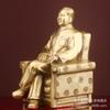 Chairman Full Body Sitting Statue Great Leader Mao Grandfather Brass Sculpture Living Room Office Decoration Bu