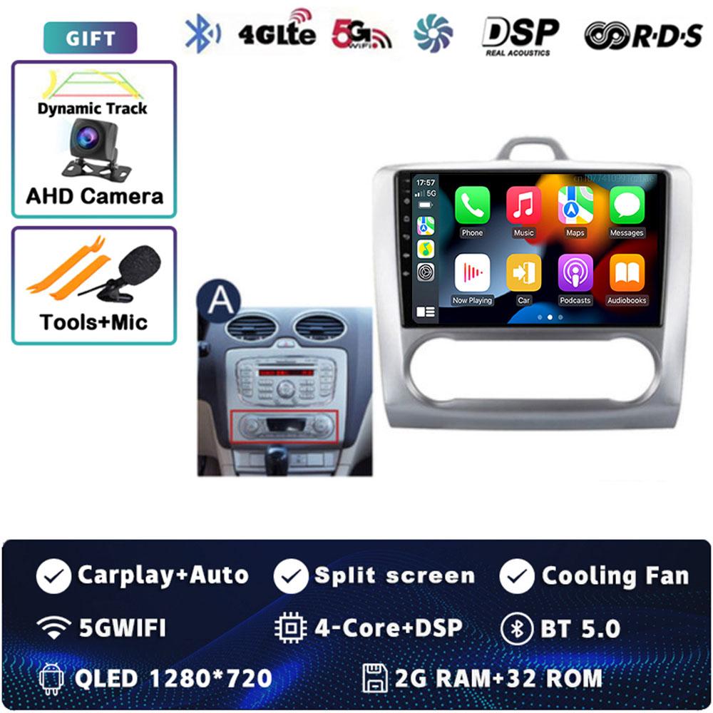 

Автомагнитола Android 14 Carplay для Ford Focus Exi MT AT 2004-2011 Мультимедийный видеоплеер Навигация GPS Стерео 2Din DVD Головное устройство