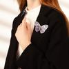 Super  Light Luxury  Retro Embroidered Butterfly Brooch Dreamy Color Temperament Corsage Clothing Accessories For Women