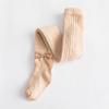 White Knit Girls' Leggings & Tights Set with Bow - Baby Bodysuit, Base Layer, Socks for Spring & Autumn