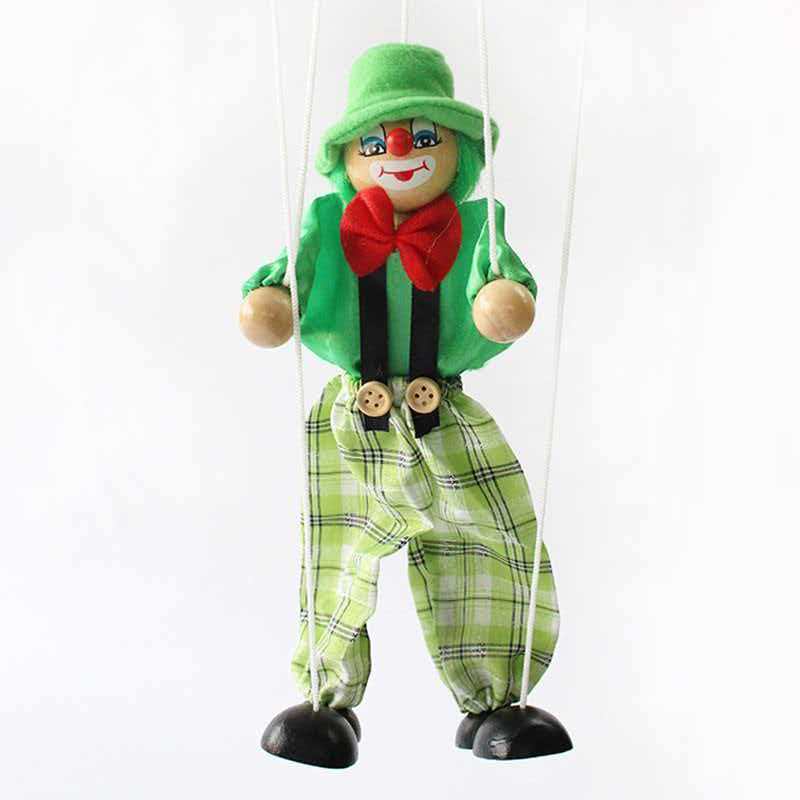 Marionettenfiguren Clown Zugfadenpuppe Geburtstags-Weihnachtsgeschenke Theaterpuppen Theaterpuppen Spielzeug für Kinder Jungen Mädchen Erwachsene