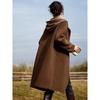 Mo Han Yi Mei Women's Retro Hooded Faux Fur Winter Coat