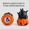 Halloween Lamp Decoration Light-up Black Cat on Pumpkin Statue Spooky Eyeball/Skull/Pumpkin Candle Holder with LED Light for Halloween Tabletop Decor