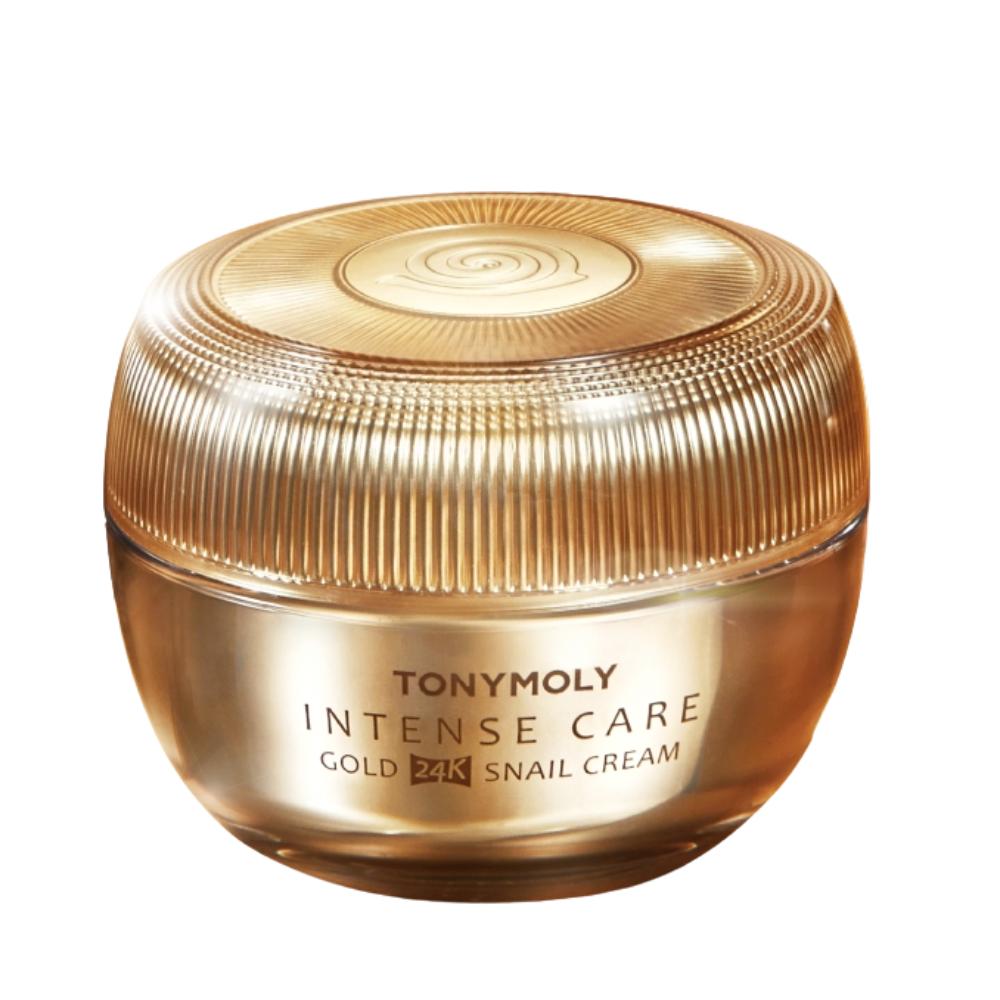 TONYMOLY Интенсивно ухаживающий крем для лица с муцином улитки и 24-каратным золотом 45 мл Премиальный омолаживающий и питательный крем для лица