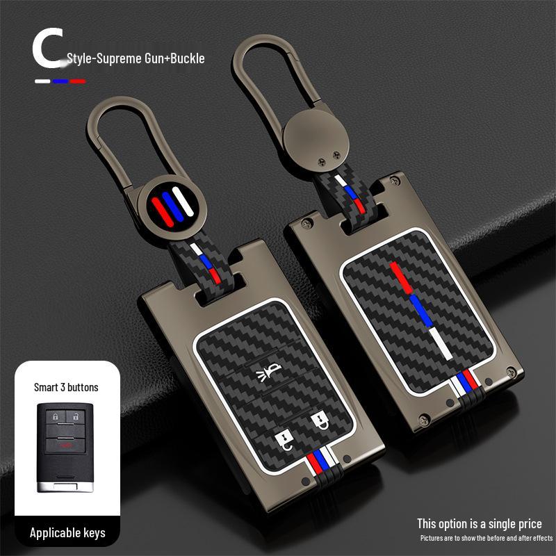 Cadillac Key Cover: Fits XTS, SRX, Escalade, ATS, SLS - Premium Shell for Older Models