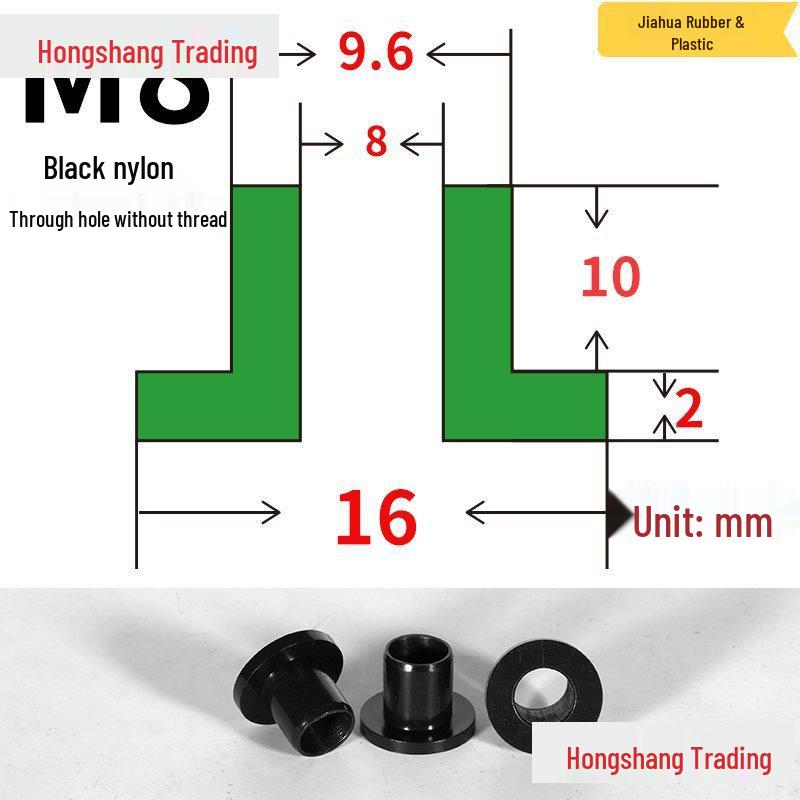 Step T-Shaped Nylon Insulating Bushing Washer, M3-M35 Thread Protection Spacer