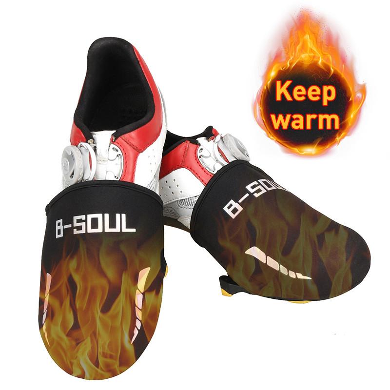 1 Pairs Bike Shoes Cover Bicycle Protector Toe Lock Windproof Half Overshoes Set