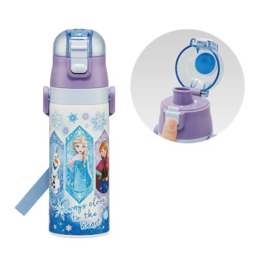 Skater Children's Water Bottle, 470ml, Disney Frozen Design, Size 25, Girls, Insulated, Stainless Steel, Lightweight, Sports Bottle, Kids' Water Bottl