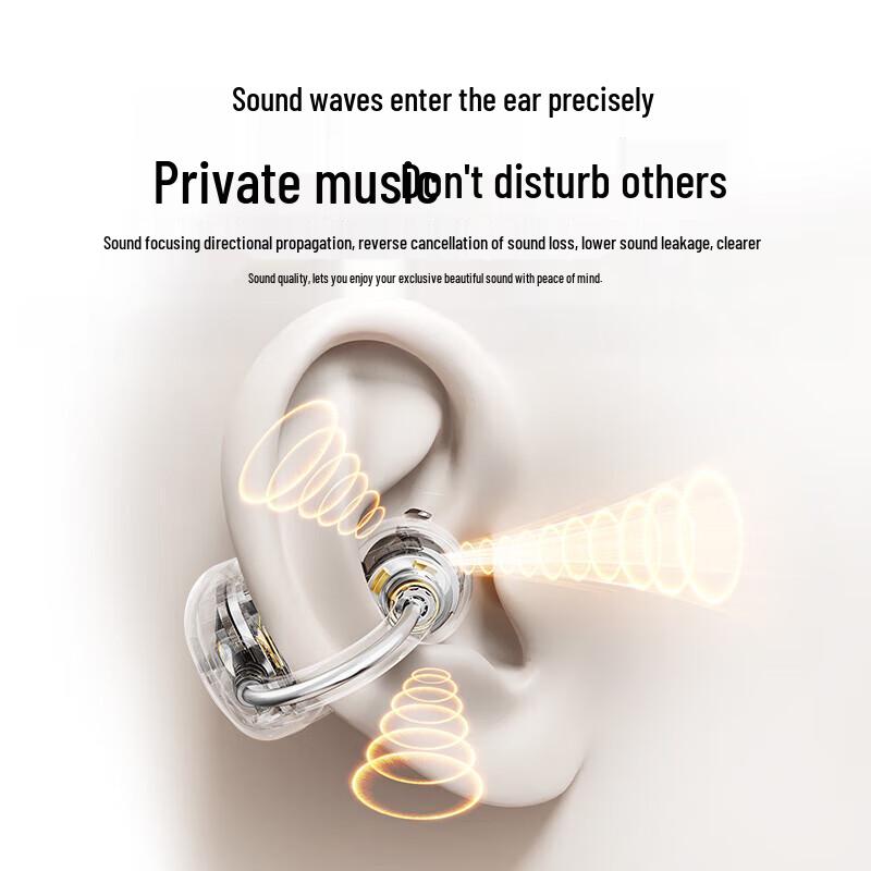 Lenovo RS107 Smart Touch Open-Ear Clip-On Bluetooth Earbuds