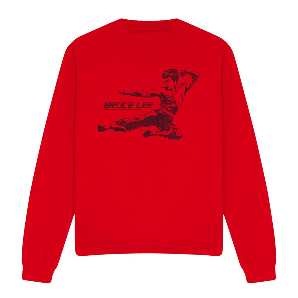 Bruce Lee Unisex Adult Line Kick Sweatshirt