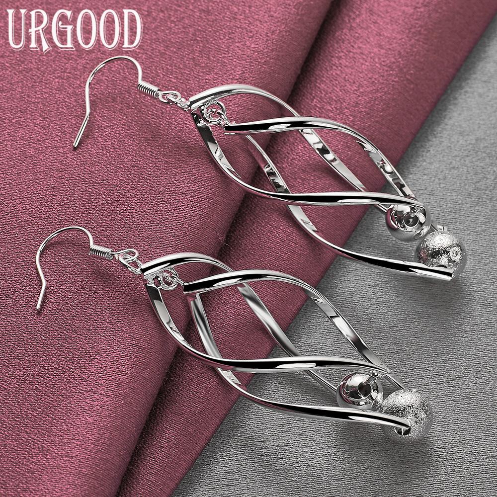 925 Sterling Silver Wedding Jewelry Fashion Pierced Earrings