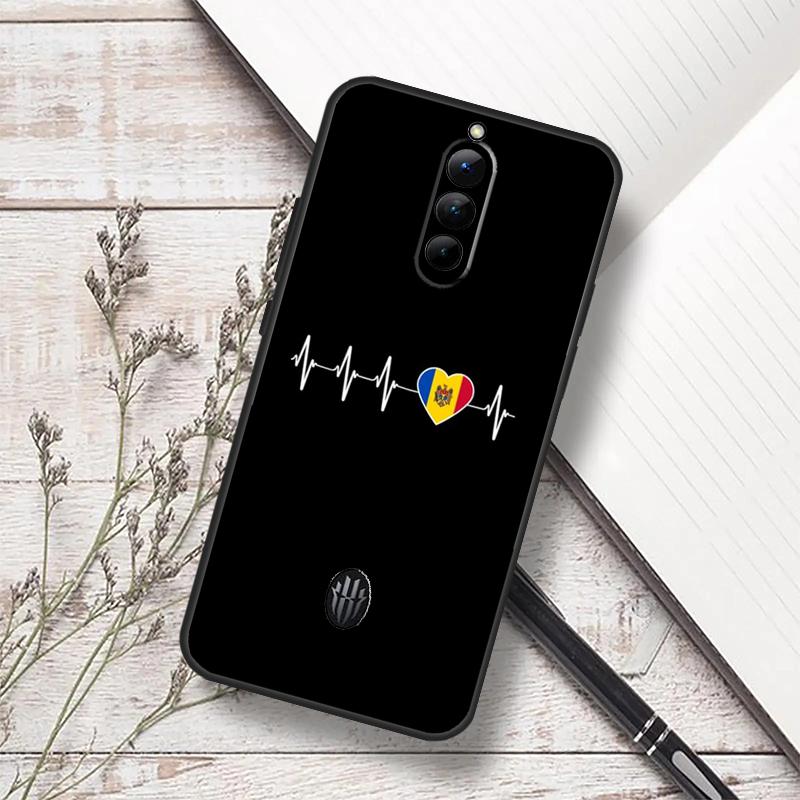 Capa Bandeira da Moldávia Para ZTE Nubia Red Magic 10 Pro 10S 9S 8S 8 9 Pro Plus 6 7 6S 7S RedMagic 10 Air Cover