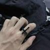 6pcs/Set Goth Halloween Ring Set Korean Style Skeleton Skull Rings Set Hip Hop Skeleton Rings  Women