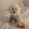 New Soft Warm Cat Dog Pajamas Plaid Shirt Pet Jacket Pet Household Clothes Chihuahua Poodle Clothes Cute Puppy Shirt Coat