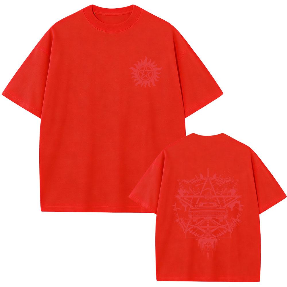 Supernatural Graphic Tshirt Summer Unisex Women Fashion Casual Soft Cotton Short Sleeve Unisex Cosplay Oversized Crewneck Tshirt